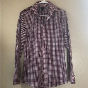 H&M long sleeved checkered dress shirt